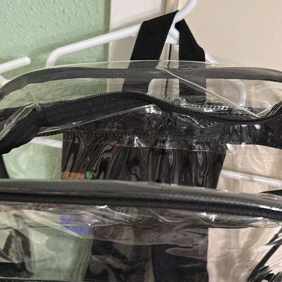 Clear Backpack School bag with multiple pockets 18” H x 12” W x 5” D Unisex - Picture 5 of 15